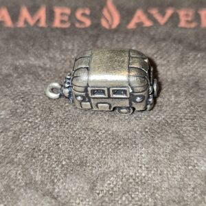 James Avery Retired RV Camper Trailer Charm 3D Sterling Silver 925